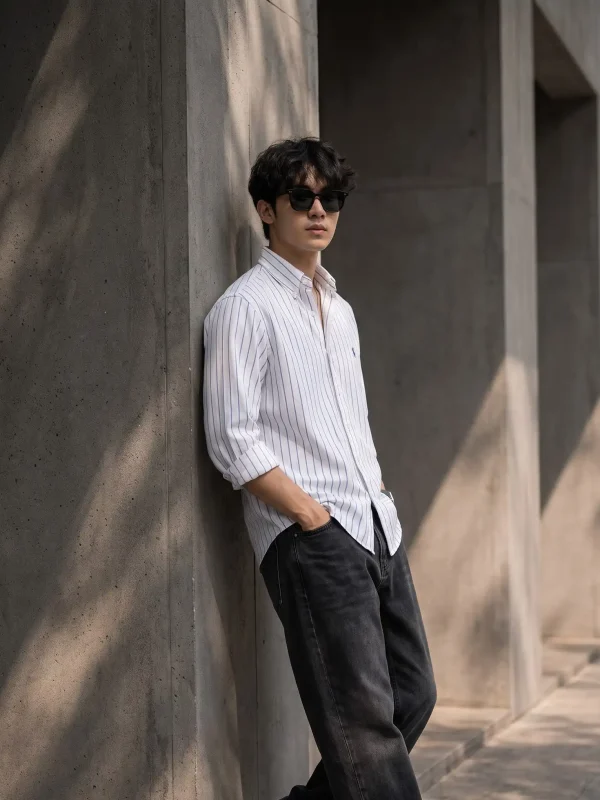 Classic Blue Stripe Shirt